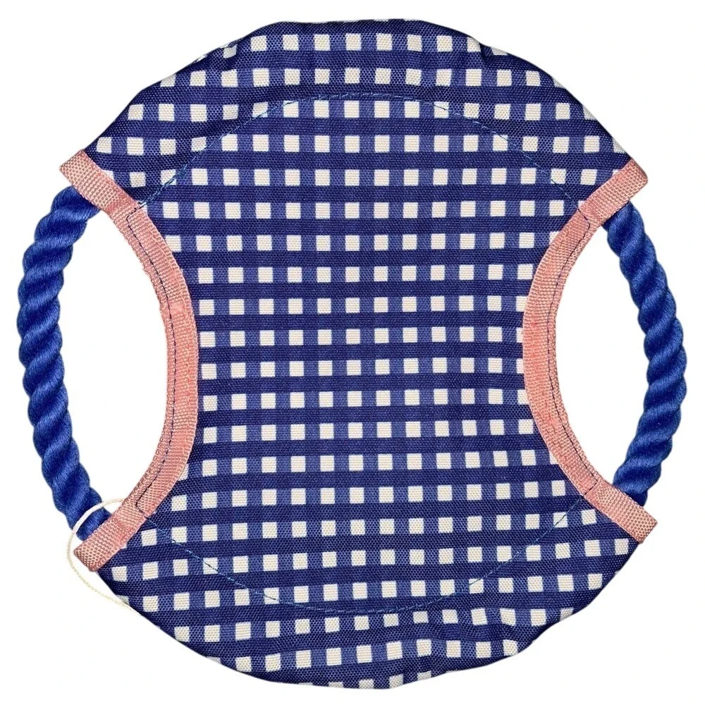 Kate Spade Doggy Frisbee Toy, Blue, White‎ and Pink, 9
